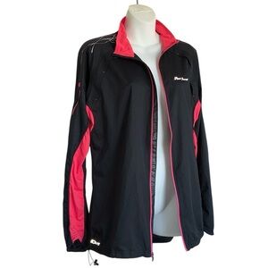 Pearl Izumi Jacket Women's XL, Black with Pink TrimbUtility Cycling Shell EUC